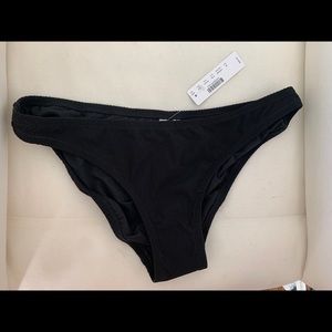 J.Crew NEW textured black bikini suit bottoms